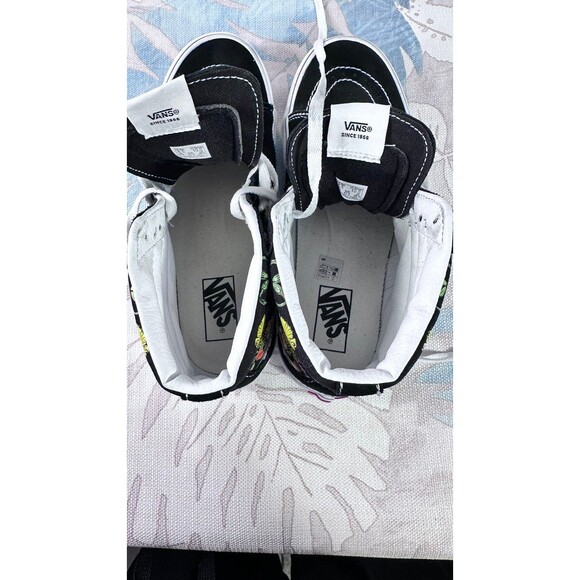 VANS -WOMENS - HI SK-8 Top PLATFORM 2.0 - POPPY CHECKERBOARD BLACK/MULTI - Picture 2 of 10